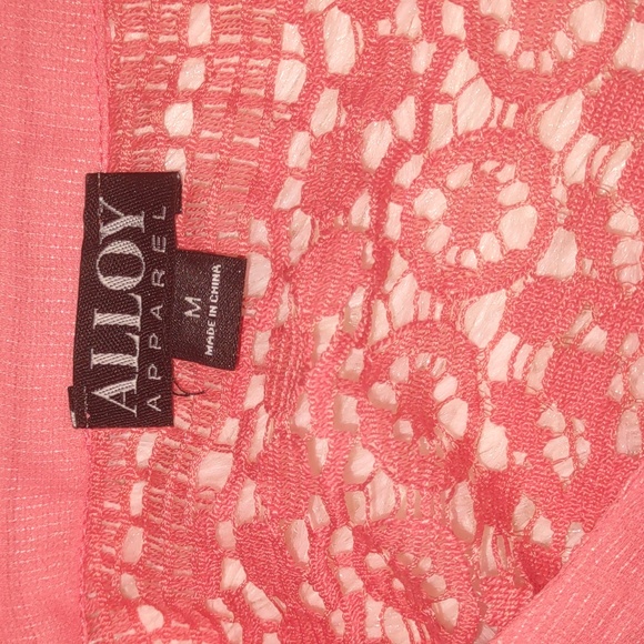 Alloy Apparel Lace Sheer Top - Picture 4 of 4